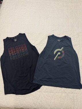 Peloton Tank Tops Bundle (2) | Workout Sleeveless Tops Size L